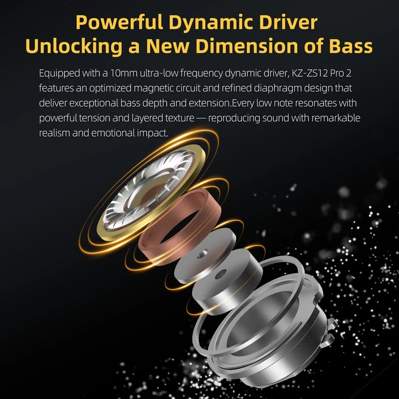 Metal Hybrid Technology Vocalism Wired Communication Earphones