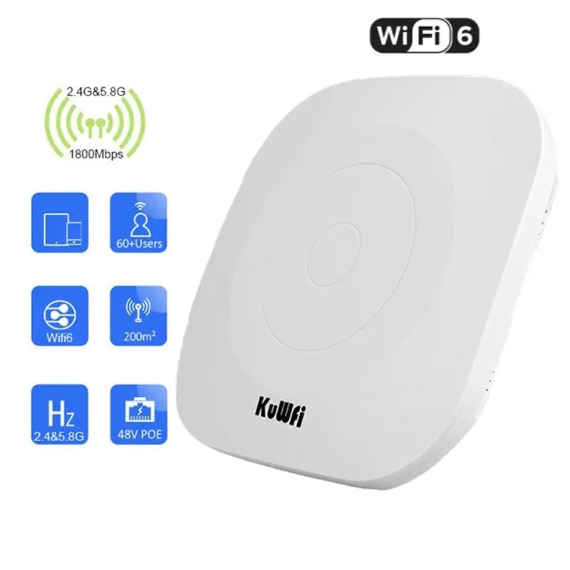 2.4GHz High Power 1800Mbps WIFI Extender Mounted Wireless Router