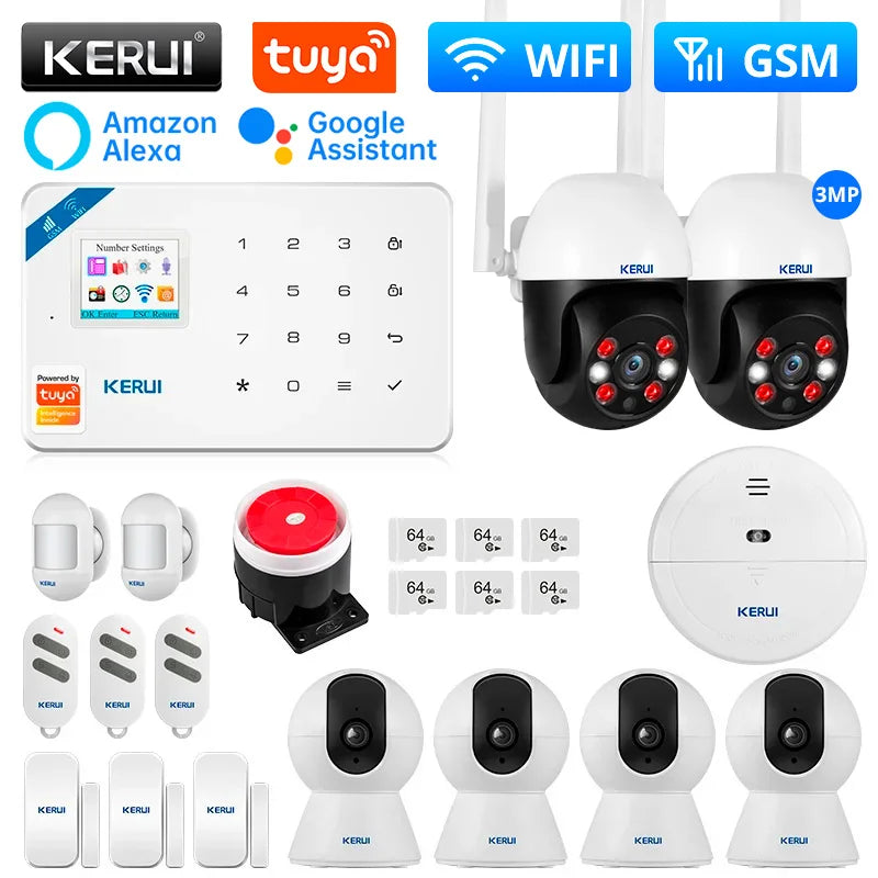 Kerui Plastic Smart Wireless Motion Detector Security Sensor Kit