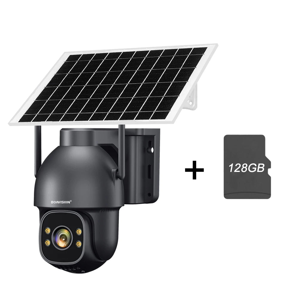 Boavision 4G 128GB Solar Outdoor Night Vision Security Camera