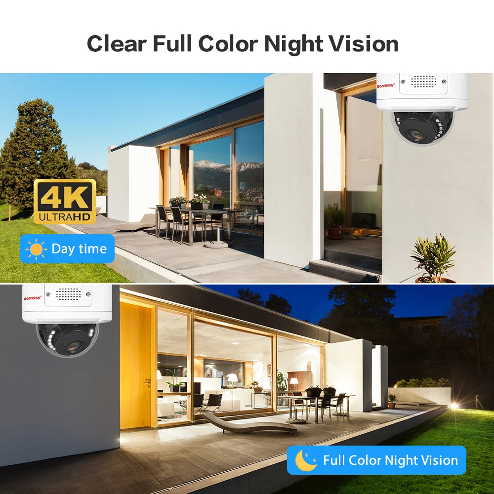 Boavision 8MP Two Way Audio Humanoid Detection Surveillance Camera