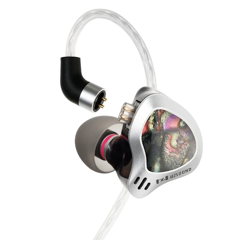 Metal Dynamic Vocalism 2PIN Cable 1DD+1PZT Hi-Fi In-Ear Earphones