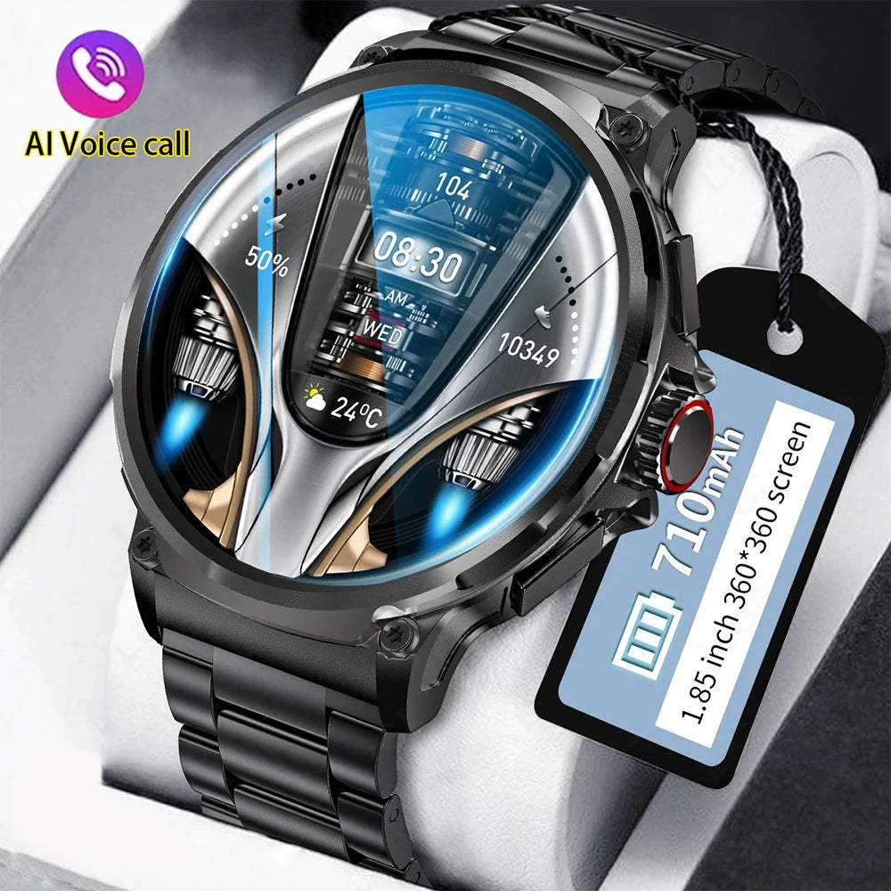 Silica Gel Waterproof Bluetooth Fitness Tracker Round Smartwatch