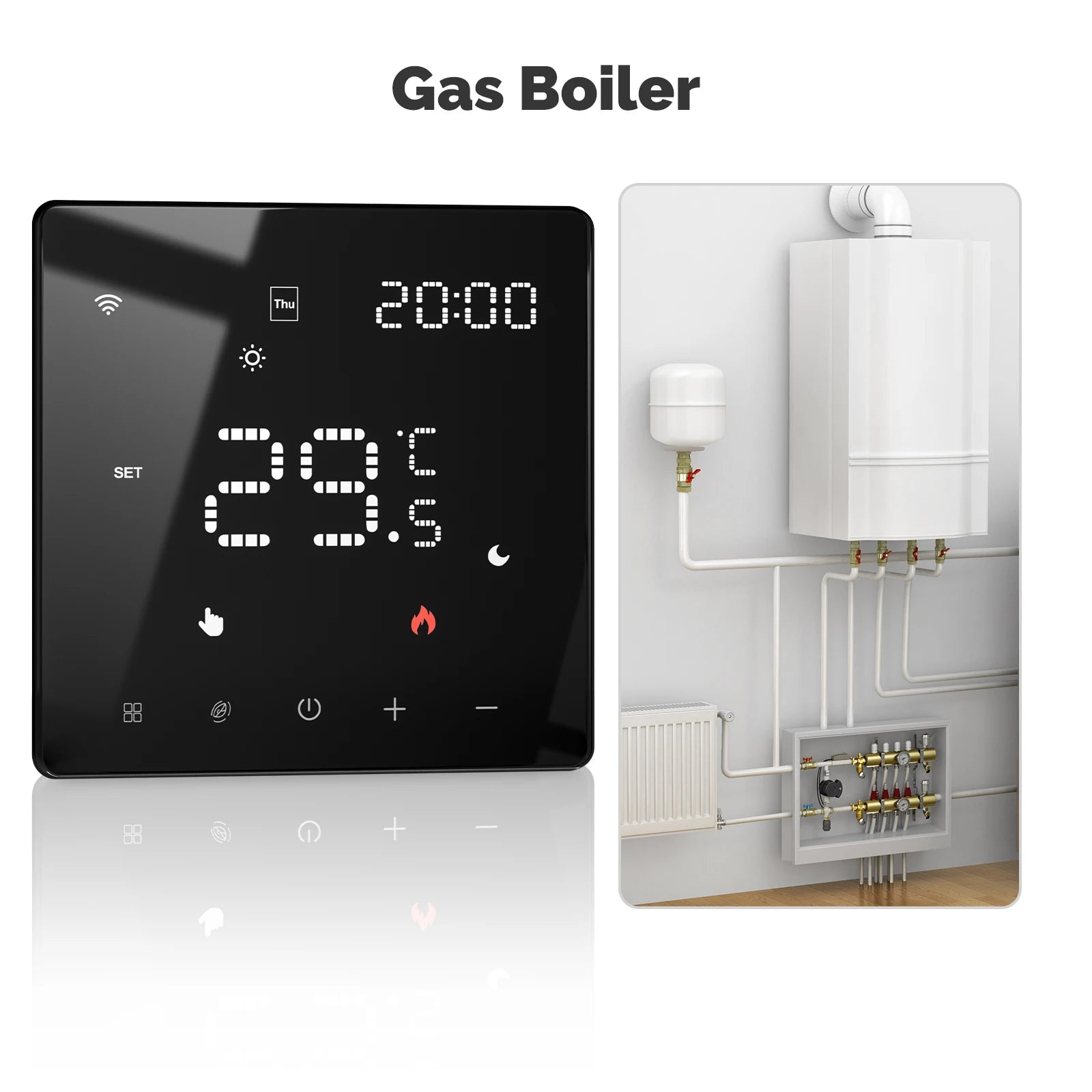 MOES ZigBee Thermostat for Water Gas Boiler with Alexa Google Home