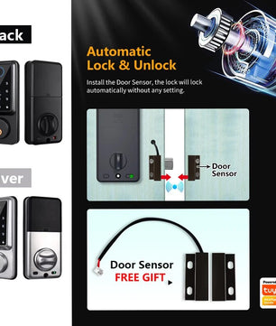 RayKube Aluminium Alloy Fingerprint Digital Smart Door Lock