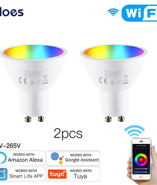 Moes Plastic Dimmable RGB LED Light Smart Remote Control Bulb