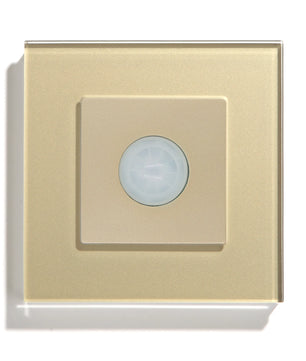 Bseed Alloy Crystal Glass Push Button Human Motion Sensor Switch