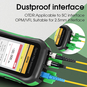 Single Mode Hybrid Optic Touch Screen Live Test Reflectometer