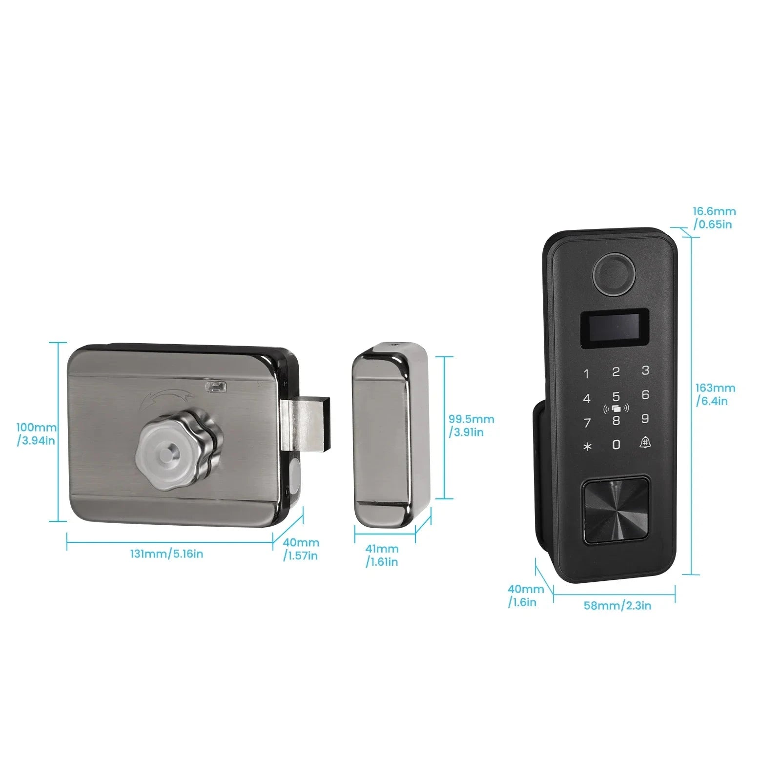 MOES Bluetooth App Remote Control Smart Fingerprint Door Lock