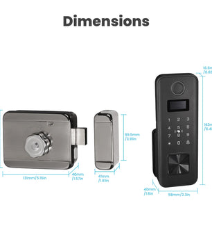 Moes Tuya Bluetooth Fingerprint Password Waterproof Door Lock