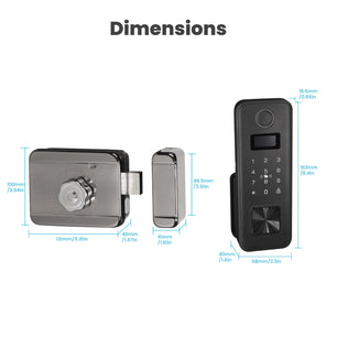 Moes Tuya Bluetooth Fingerprint Password Waterproof Door Lock