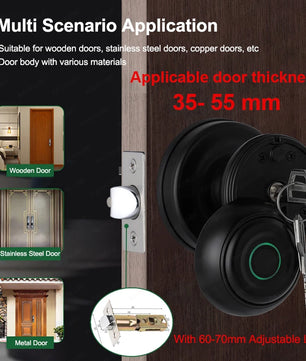 Aluminium Alloy Waterproof Bluetooth Reversible Handle Door Lock