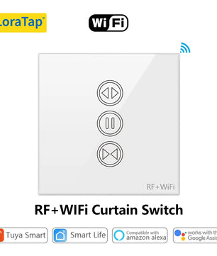 LoraTap 240V Plastic 4 Channels Portable Control Shutter Blinds Switch