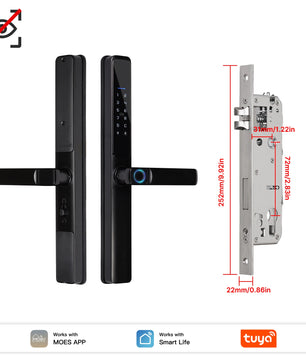 Aluminum Alloy Bluetooth Compatible Electronic Smart Door Lock