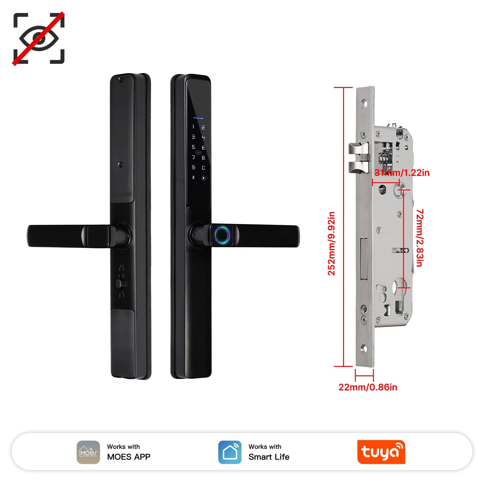 Aluminum Alloy Bluetooth Compatible Electronic Smart Door Lock