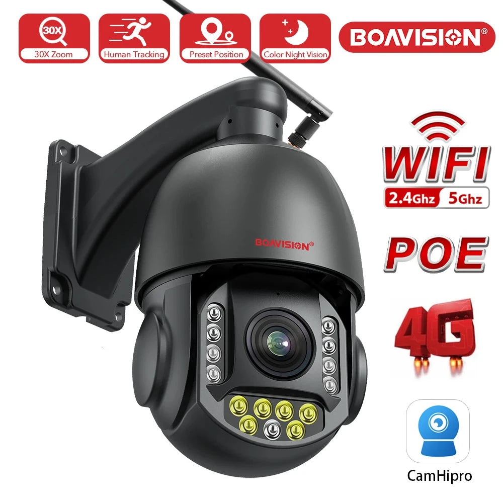 8 Mega Pixel Plastic 4K WIFI Dome Security Surveillance Camera