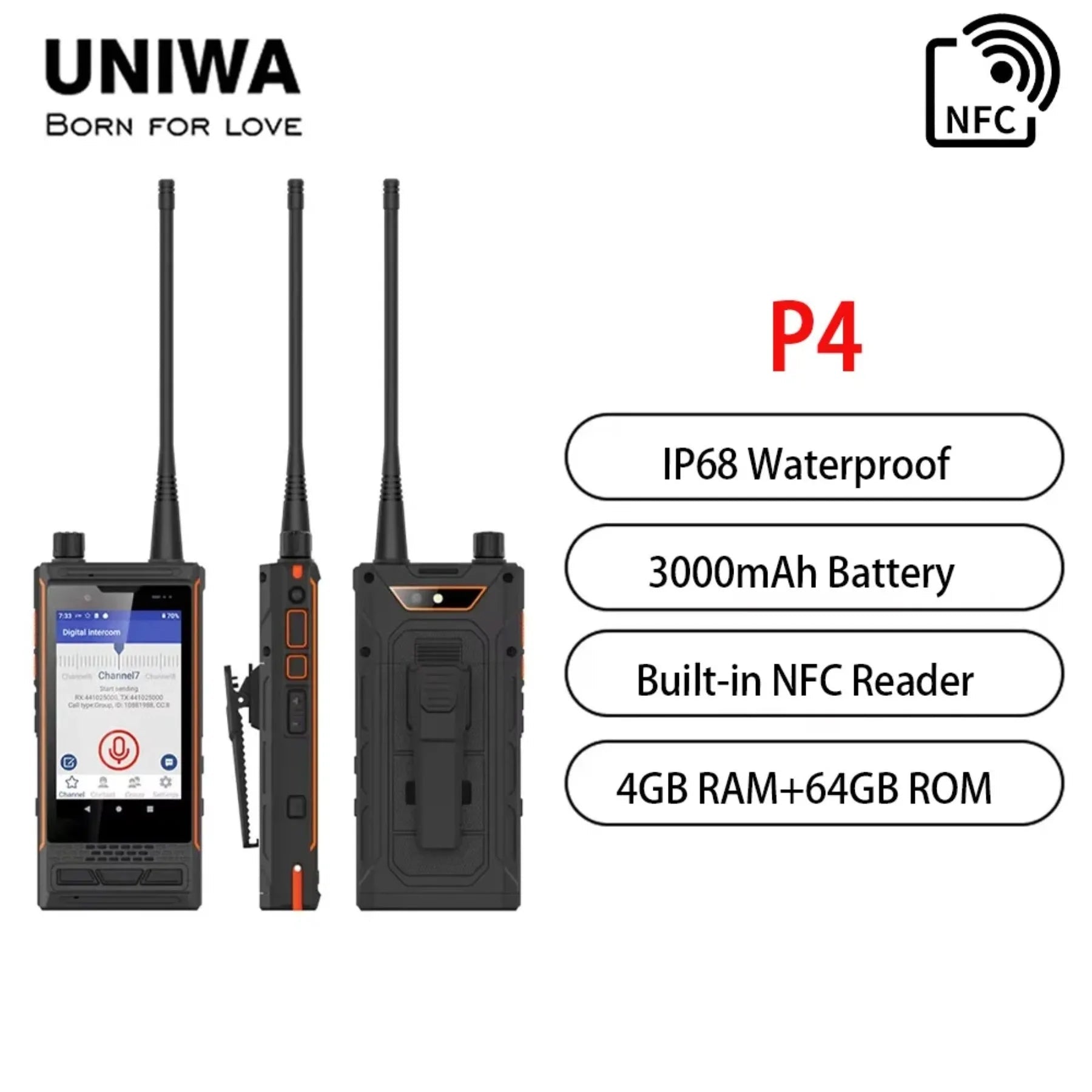 3000mAh 64GB Android Normal Screen Fast Charging Smartphone