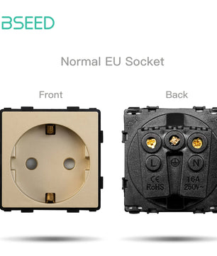 Bseed 16A Glass Panel Wireless WIFI Control Smart Power Socket