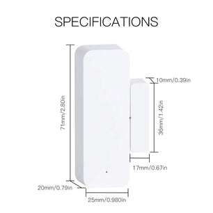 Moes Plastic 2.4GHz Smart Wireless WiFi Door Window Sensor
