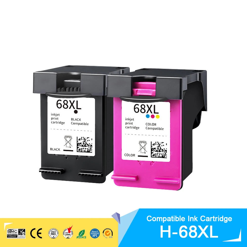 HP68 HP68XL Ink Cartridge For HP Envy 6100e 6500e Series 