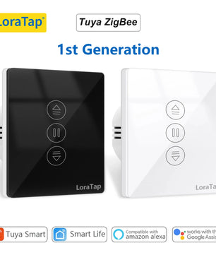 LoraTap 240V 600W Plastic ZigBee Rolling Blinds Curtain Switch