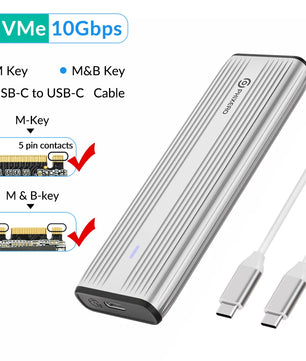 Aluminum M.2 NVMe SATA Dual Protocol Solid State Drive