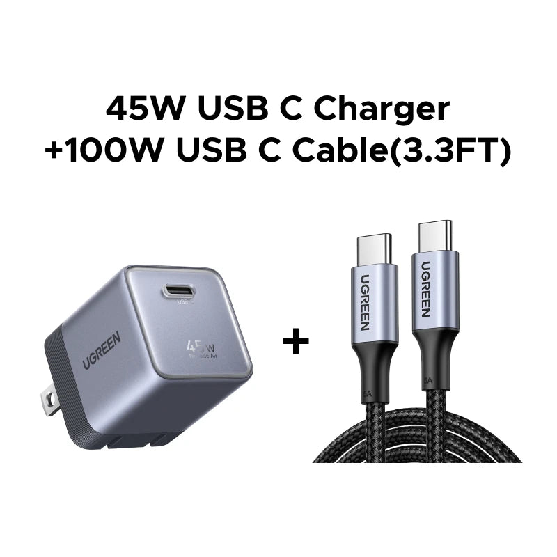 Ugreen 45W GaN Desktop Fast Charger For iPhone and Samsung