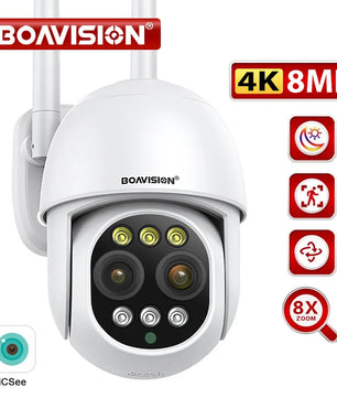 Boavision 8MP Night Vision High Speed Auto Tracking Dome Camera