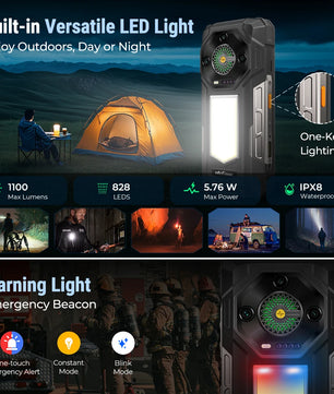 25500mAh 6.95'' 512GB Android Armor 33 4G Rugged Smartphone