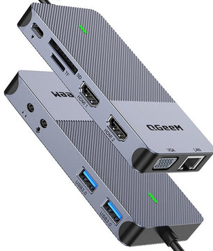 9-IN-1 USB 3.0 Card Reader HDMI USB Splitter Docking Station Hub