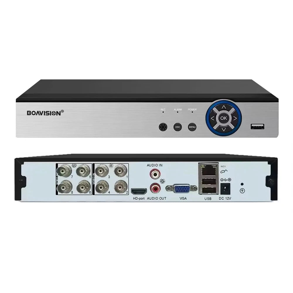 8CH 4K 5-IN-1 Hybrid DVR NVR 8MP CCTV Security Recorder