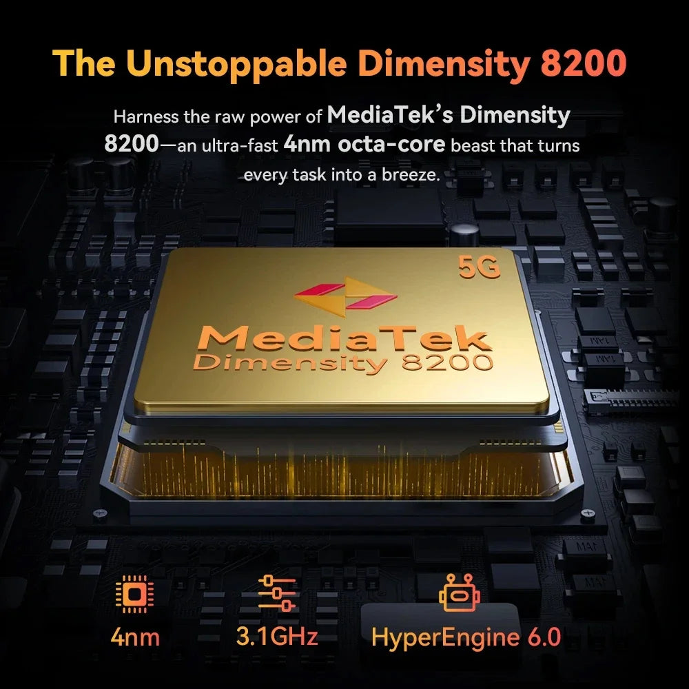 10200mAh 6.72" 256GB Android KINGKONG X PRO 5G Rugged Smartphone