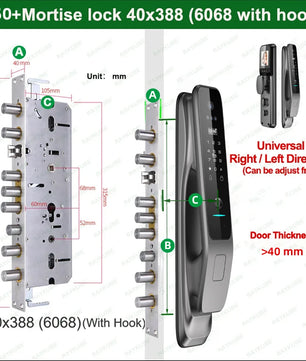 RAYKUBE X50 Tuya WiFi 3D Face Recognition Digital Door Lock
