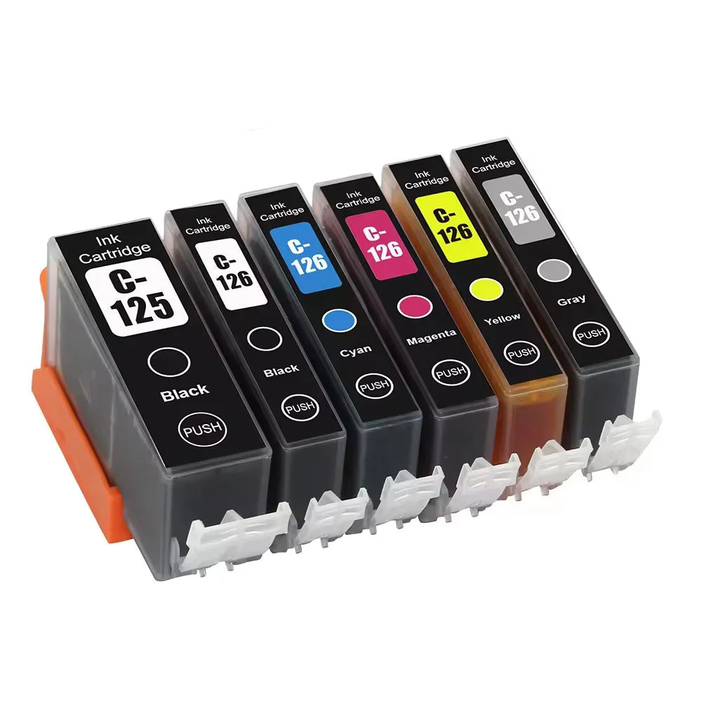PGI125-CLI126 Ink Cartridge Compatible For Canon PIXMA MG6110/MG6210