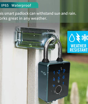 Aluminium Alloy Fingerprint Waterproof Reversible Door Lock