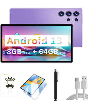 Sauenaneo 10.1-Inch 8GB+64GB Supports 1TB Octa-core Touch Screen Tablet