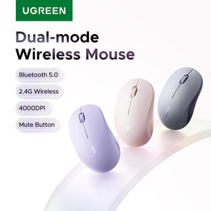 Ugreen Wireless Mouse 2.4G Bluetooth Dual Mode Portable Mouse