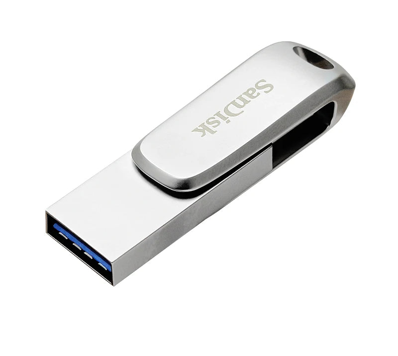USB 3.2 Metal Dual Pen Drive U Disk for Computer and Phone