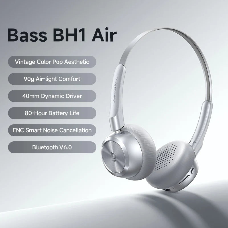 Metal Dynamic Vocalism Bluetooth 6.0 Wireless Waterproof Headphones