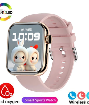 Silica Gel Waterproof Bluetooth Android GPS Square Shape Smartwatch