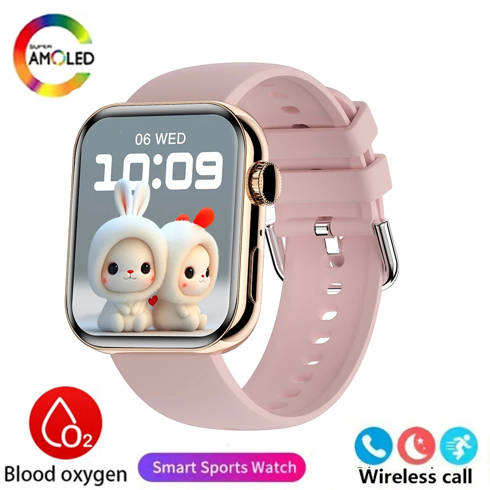 Silica Gel Waterproof Bluetooth Android GPS Square Shape Smartwatch