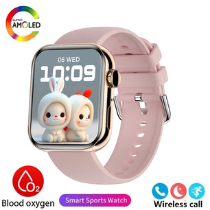 Silica Gel Waterproof Bluetooth Android GPS Square Shape Smartwatch
