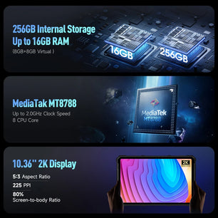 33280mAh Armor Pad 3 Pro 16GB RAM 256GB ROM Rugged Tablet