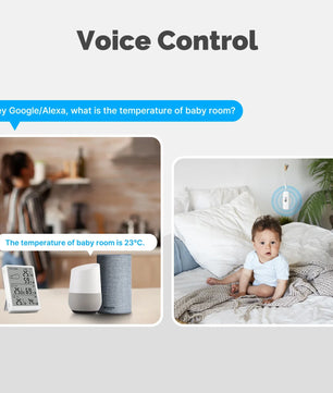 MOES WiFi Smart Temperature Humidity Sensor with Alexa Google Home