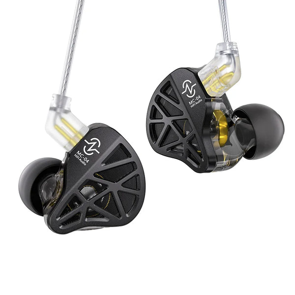 3.5mm PVC Wired Hybrid Vocalism HiFi Monitor Hybrid Earphones
