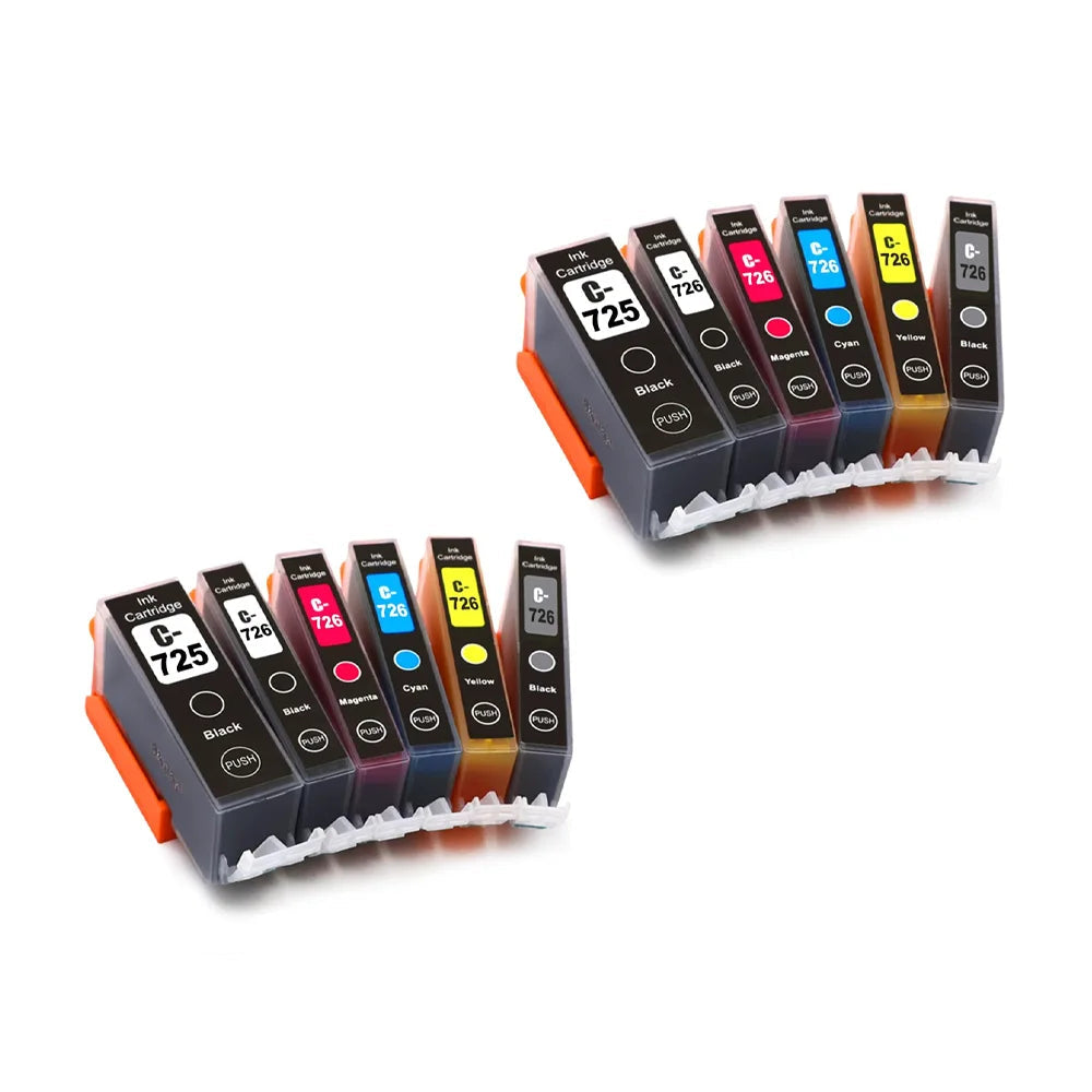 PGI725 CLI726 Ink Cartridge Compatible For Canon PIXMA MG6170/MG6270