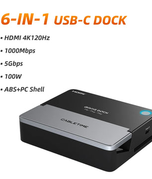 USB C Hub HDMI 4K 120Hz Switch Steam Deck Docking Station