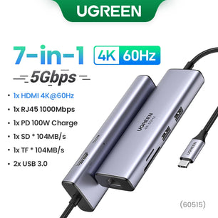 Ugreen 13-IN-1 Type-C Card Reader HDMI USB Splitter Hub