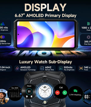 7500mAh 32GB Android Fullview Display Fast Charging Smartphone