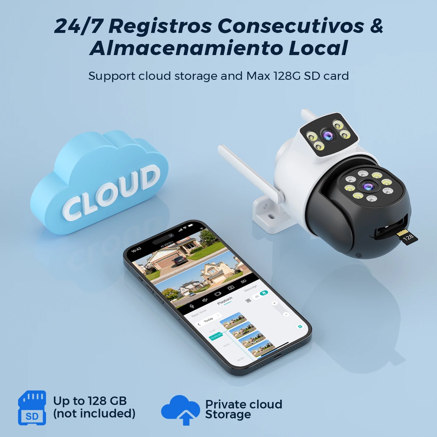 IP66 10MP Digital Zoom WIFI Outdoor Dual Screens Waterproof Camera